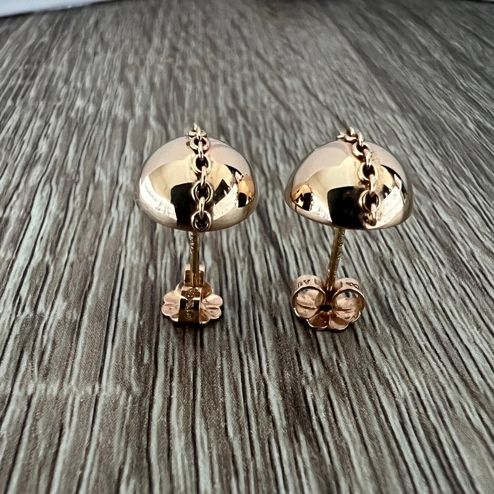 Tiffany bolt earrings rose gold